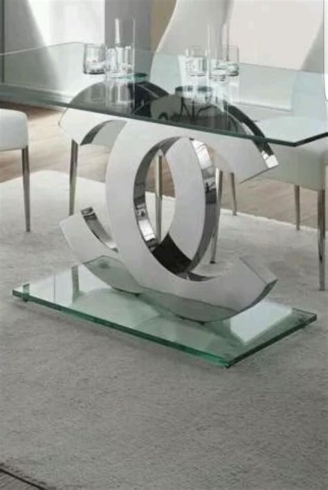 chanel glass table|coco Chanel table decor.